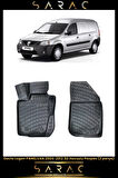Dacia Logan Panelvan 2008 Model Araca Özel 3d Havuzlu Paspas(2 PARÇA)