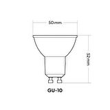 Cata CT-4215 - 7W 4000K Ilık Beyaz | LED Spot Ampul - GU-10