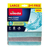 VİLEDA PRO CLEAN MICROFİBRE 2+1 FREE TEMİZLİK BEZİ 