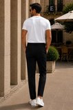 Erkek Premium Poliamid Kumaş Comfort Fit Jogger Siyah Pantolon - 252DNGR