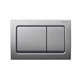 Geberit  Alpha30 Kumanda Kapağı Çift Basmalı, Mat Krom 115.055.46.1