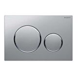 Geberit Sigma20 Kumanda Paneli, Çift Basmalı, Mat Krom/Parlak 115.882.JQ.1