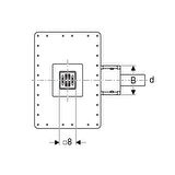 Geberit Yer Süzgeci Sifon Seti 8x8 min. 65 mm Yükseklik 154.052.00.1