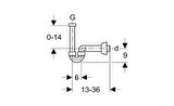 Geberit Lavabo Sifonu U Tipi Parlak Krom 151.105.21.1