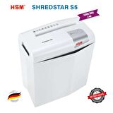 HSM SHREDSTAR S5 Evrak İmha / Kağıt Kırpma Makinesi - 6 mm - 12lt 