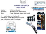 Quattro Titanium Sensitive 10'lu Tek Bıçaklı Tüm Cilt Tipleri İçin Bıçak Yedeği