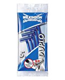 Wilkinson Sword Duplo Çift bıçaklı 5 Adet Erkek Kullan At Tıraş Bıçağı