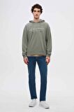 Twn Relaxed Fit Haki Nakışlı Sweatshirt 3ECE24ORT0493