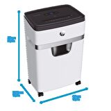 HP OneShred 12MC Evrak İmha Makinesi / Kağıt Kırpma Makinesi - Mikro kesim-2x15mm-25lt