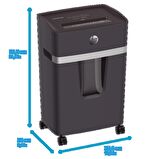 HP Pro Shredder 10MC Evrak İmha Makinesi/Kağıt Kırpma Makinesi - Mikro kesim-2x15mm-20lt
