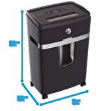 HP Pro Shredder 18CC Evrak İmha Makinesi / Kağıt Kırpma Makinesi - Çapraz/Parçaçık kesim-4mm x 35mm-25lt