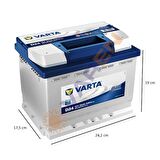 Varta Akü 12V 60 Ah Amper D24 540A 