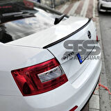Sts Oto Aksesuar Octavia Piano Black Bagaj Üstü Spoiler Bagaj Çıtası