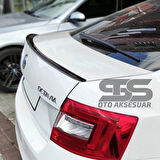 Sts Oto Aksesuar Octavia Piano Black Bagaj Üstü Spoiler Bagaj Çıtası