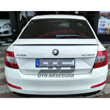 Sts Oto Aksesuar Octavia Piano Black Bagaj Üstü Spoiler Bagaj Çıtası
