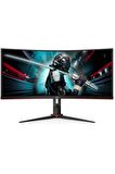 AOC CU34G2X/BK 34"144Hz 1ms WQHD FreeSync HDMI DP Va Pivot Oyuncu monitörü