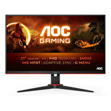 AOC 27" 27G2ZNE/BK 1 ms Full HD 240 Hz Oyuncu Monitörü