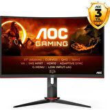 AOC 27" CQ27G2SE/BK 1 ms 165 Hz 2K QHD VA Curved Oyuncu Monitörü(Ölü Pixel)