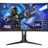 AOC C27G2ZU/BK 27" 240Hz 0.5 ms (HDMI+Display) FreeSync Full HD Curved Monitör