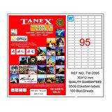 Tanex Bilgisayar Etiketi 30x12 mm