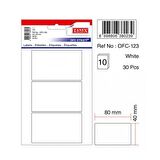 Tanex Beyaz Ofis Etiketi 10 Adet Ofc-123