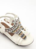 Guja 120-27 Kadın Taşlı Masaj Taban Comfort Günlük Sandalet