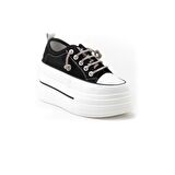 Guja 345-10 Kadın Kalın Taban Taşlı Sneaker Ayakkabı