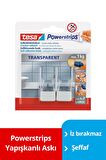 tesa® Powerstrips Şeffaf Askı, Beyaz