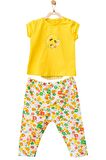 Andywawa Kız Bebek Çiçek Motifli Çok Renkli Alt Üst Takım AC21834R