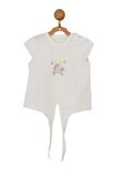 Andywawa Kız Bebek Unicorn Motifli Bağlama Detaylı Alt Üst Takım AC22718