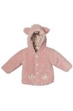 Andywawa Kız Bebek Leopar Desenli Pembe Yumuşak Mont AC22078Rep