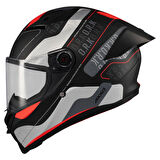 Axxis Kapalı Kask Fenix Ork B5 Mat Siyah-Kırmızı