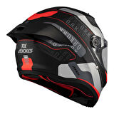 Axxis Kapalı Kask Fenix Ork B5 Mat Siyah-Kırmızı