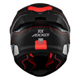 Axxis Kapalı Kask Fenix Ork B5 Mat Siyah-Kırmızı