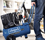 Scheppach HC25si Sessiz Kompresör 1100 W 8 Bar 24 Lt - 5906140901