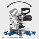 ﻿Scheppach HM254SPX Gönye Kesme DaireTestere 2200 Watt 254 mm