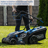 Scheppach BC-MP430 2x4 Ah Akülü Çim Biçme Makinesi - 5911415400