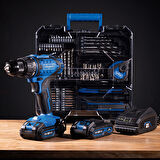 Scheppach C-DTB74/1-X 20V 1x2AH Akülü Vidalama + 74 Parça Aksesuar Seti - 5909315900