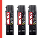 Motul C4 Zincir Yağlama Spreyi 400ml Racing CHAIN LUBE 3 Adet