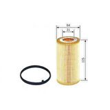 YAG FILTRESI VOLVO S40 10- S60 II D3 12- S80 10- V60 10- V70 III D5 11- XC60 D5 11- XC70 C30 10- C70 10- - BOSCH F026407097