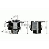 Ford Fiesta 1.4 TDCI Euro 4 Mazot Filtresi (2002 - 2008) Bosch