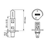 Bosch H1 Far Ampülü 12v 55w 1987302801 - 2 ADET