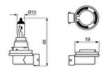 Ampul - Pure Light - 12 V - H16 - 19 W - PGJ19-3