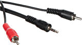 HAMA 3.5mm - 2RCA Siyah 2m HM.205106

