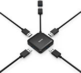 HAMA USB Hub, 4 Ports, USB 3.2, 5Gbit, USB-C Adaptör HM.200116


