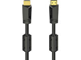 HAMA HM.205010 HS Ethernet Altın Uç 4K 15m HDMI Kablo Siyah