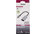 HAMA HM.200303 USB-C Plug - HDMI Socket UltraHD 8K Video Adaptör Gri