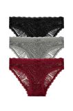 3 Lü Dantelli Slip Külot
