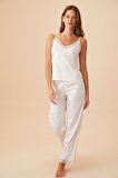 Ekru Pansy Lace Supant