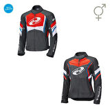 Held Baxley Korumalı Motosiklet Montu Siyah  Kırmızı  Mavi